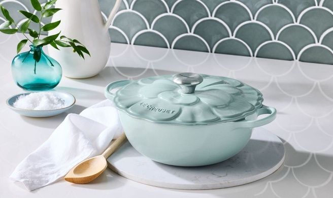 Жаровня Le Creuset Petal Sea Salt 4,1 л з кришкою фото