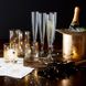 Набір із 2 келихів для шампанського 200 мл Rogaska Remembrance Gold