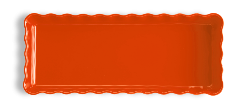 Форма для выпечки прямоугольная Emile Henry Ovenware 36,5х15 см оранжевая фото