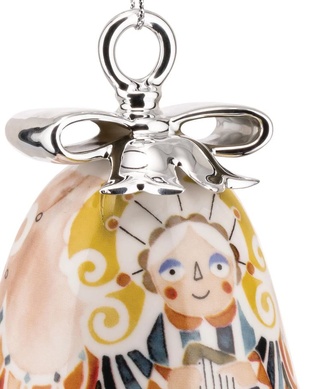 Елочная игрушка Alessi Holy Family Angel 7,2х8,5 см фото