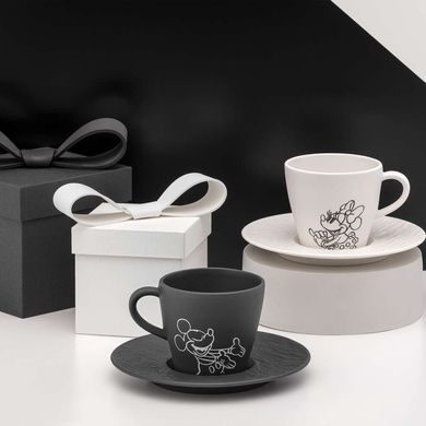 Блюдце Villeroy & Boch Manufacture - Mickey Mouse 15,4 см черное фото