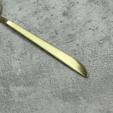 Набор из 4 кофейных ложек Eternum Orca mat champagne 11 см фото