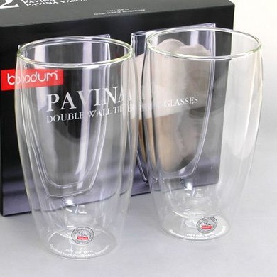 Набір склянок Bodum Pavina 2 шт 450 мл з подвійними стінками фото