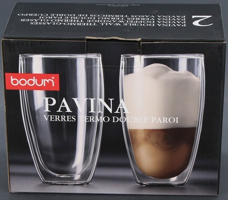 Набор стаканов Bodum Pavina 2 шт 450 мл с двойными стенками фото