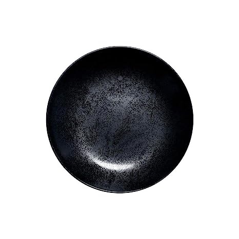 Тарілка глибока RAK Karbon 23 см чорна фото