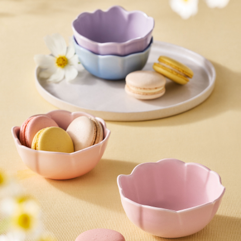 Набір із 4 піал Le Creuset Petal 11 см різнокольоровий фото