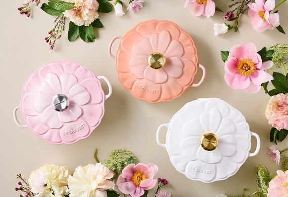 Жаровня Le Creuset Petal Peche 4,1 л з кришкою фото