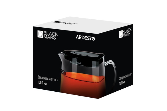 Чайник заварочный Ardesto Black Mars 1000 мл фото