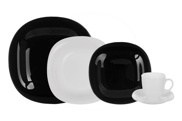Столовий сервіз Luminarc Carine black&white 30 предметів фото