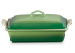 Форма для запекания Le Creuset Heritage 33 см зелёная с крышкой