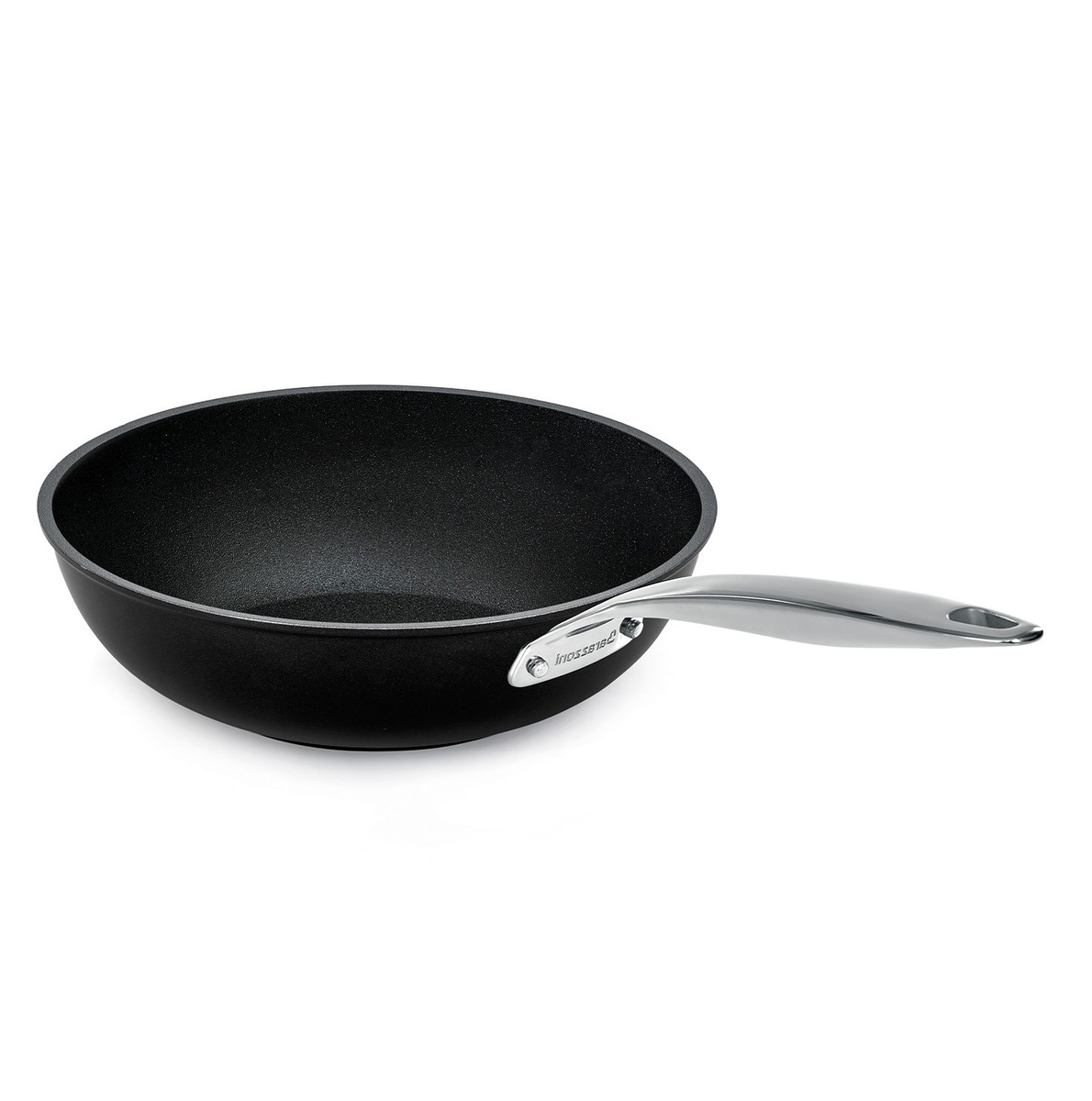 Сковорідка Вок Barazzoni Black Titan Pro 28 см чорна фото