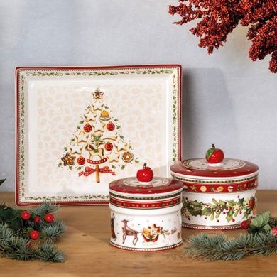 Банка для печенья Villeroy & Boch Winter Bakery Delight 13 см новогодняя фото