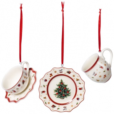 Набор из 3 игрушек на елку Villeroy & Boch Toy's Delight Decoration 6,3 см фото