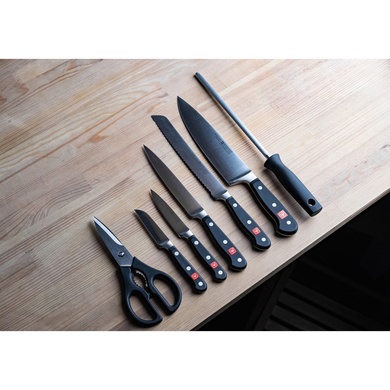 Набір ножів Wüsthof Classic 8 предметів, чорні фото