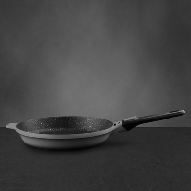 Сковорідка Berghoff Gem 28 см антипригарна сіра, з'ємна ручка фото