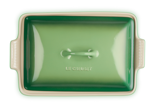 Форма для запікання Le Creuset Heritage 33 см зелена з кришкою фото