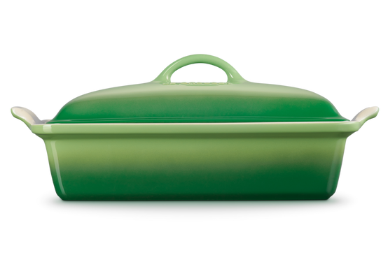 Форма для запекания Le Creuset Heritage 33 см зелёная с крышкой фото