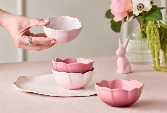 Набір із 4 піал Le Creuset Petal 11 см рожевий фото