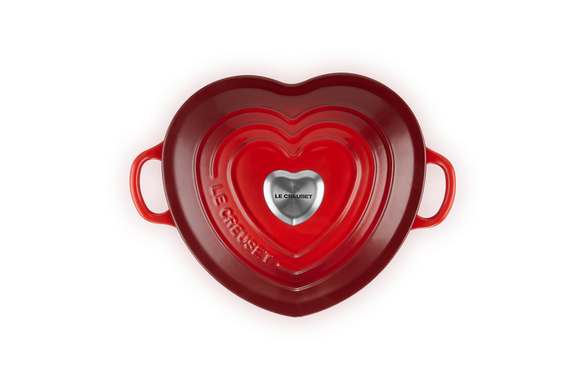 Каструля Le Creuset Heart 1,9 л червона фото