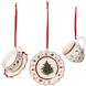 Набор из 3 игрушек на елку Villeroy & Boch Toy's Delight Decoration 6,3 см