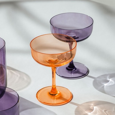 Набор из 2 бокалов для шампанского 100 мл Villeroy & Boch Like Glass Apricot оранжевый фото