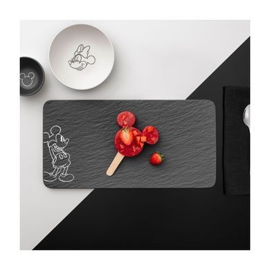 Сервировочное блюдо Villeroy & Boch Manufacture - Mickey Mouse 35x18x1,3 см черное фото