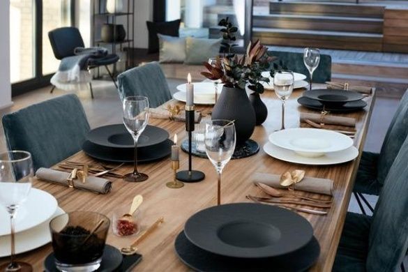 Столовый сервиз Villeroy & Boch Manufacture Rock Blanc 12 предметов 6 персон фото
