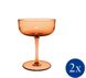 Набір із 2 келихів для шампанського 100 мл Villeroy & Boch Like Glass Apricot помаранчевий