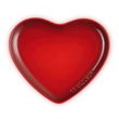Тарілка десертна Le Creuset Heart 23 см червона фото