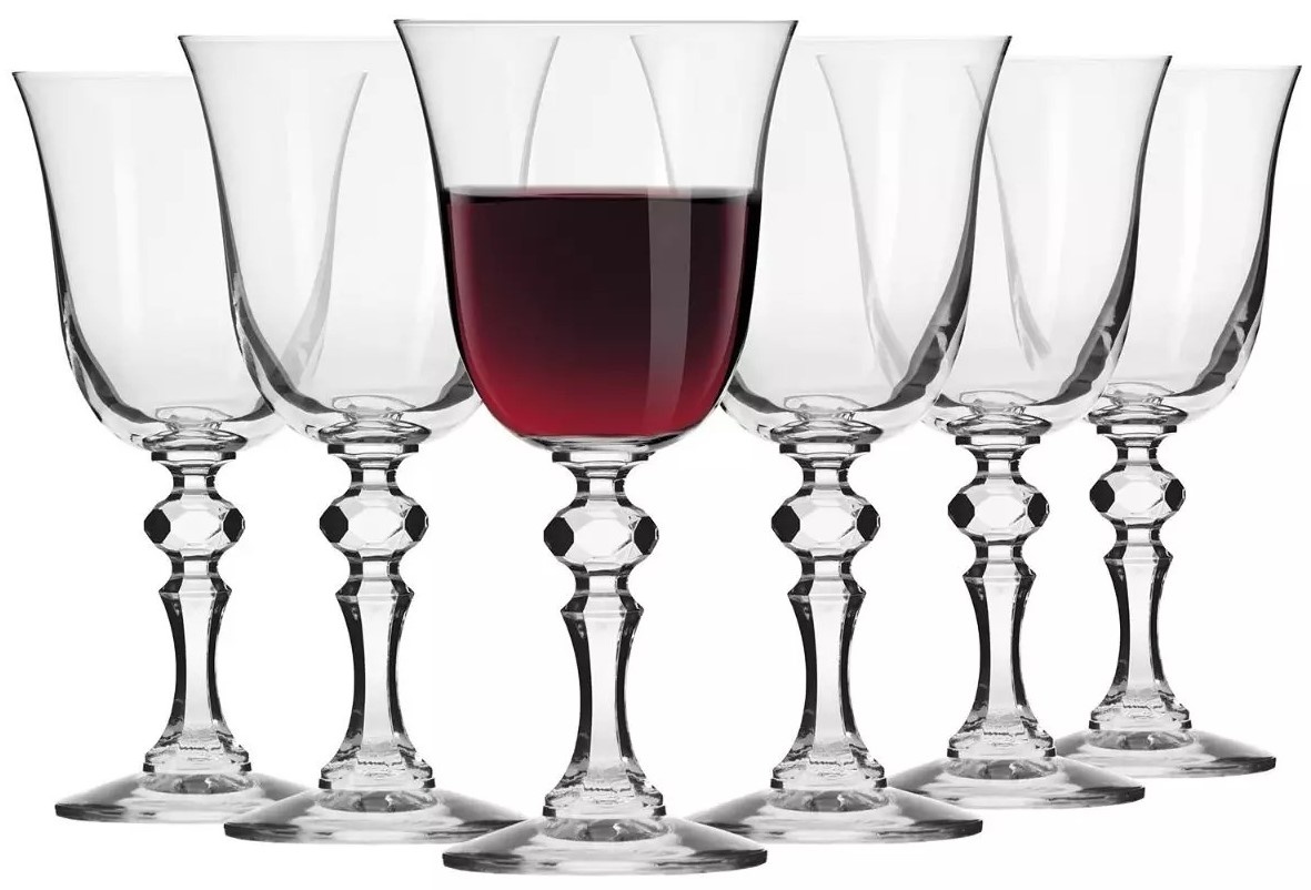Набір з 6 келихів для червоного вина 220 мл Krosno Krista фото