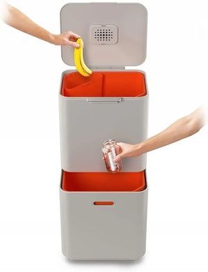 Бак для сміття Joseph Joseph Totem 60 л білий фото