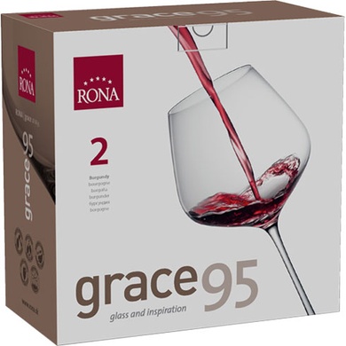 Набір з 2 келихів для червоного вина 950 мл Rona Grace фото