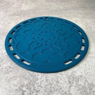 Підставка під гаряче Le Creuset Vancouver 20 см Deep Teal з візерунком фото
