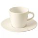 Набір із 2 блюдець Villeroy & Boch Manufacture Rock Blanc 15,5 см