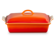 Форма для запікання Le Creuset Heritage 33 см помаранчева з кришкою