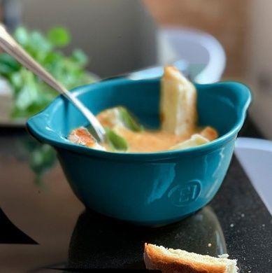 Форма для гратену Emile Henry OVENWARE 14 см, керамічна, блакитна фото