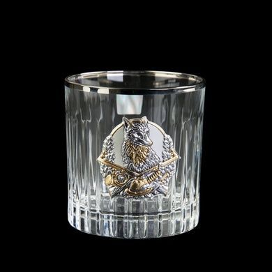 Набор для виски Boss Crystal Hunter с серебряными и золотыми накладками 5 предметов фото