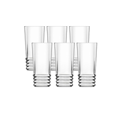 Набір із 6 склянок для води LAV Elegan 335 мл фото