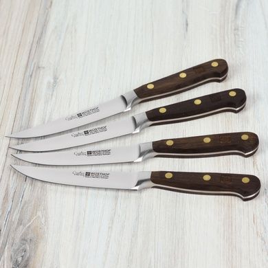 Набор из 4 ножей для стейка W&uuml;sthof Crafter коричневый фото
