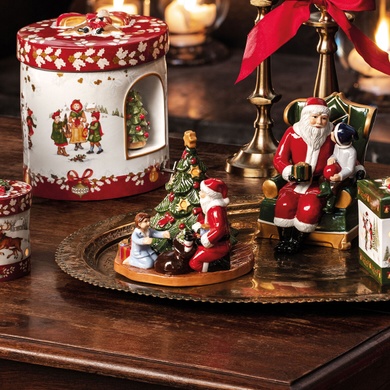 Статуетка Villeroy & Boch Christmas Toys Memory 14х15 см Санта з подарунками фото