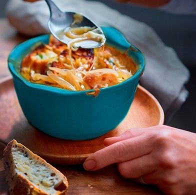 Форма для гратену Emile Henry OVENWARE 14 см, керамічна, блакитна фото