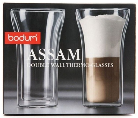 Набір термосклянок Bodum Assam 2 шт 400 мл з подвійними стінками фото