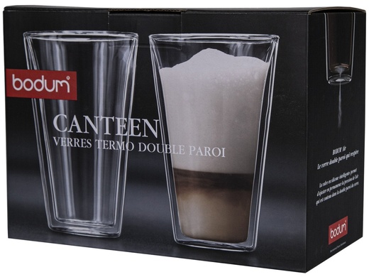 Набір склянок Bodum Canteen 2 шт 400 мл з подвійними стінками фото