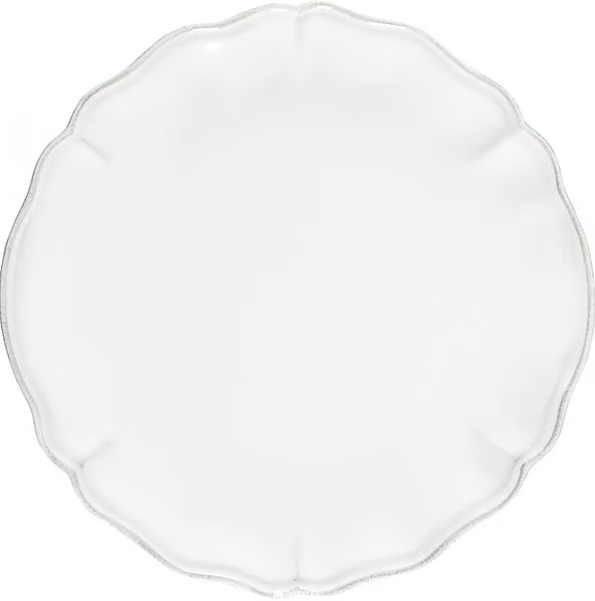 Тарелка обеденная Costa Nova Alentejo 27 см белая фото
