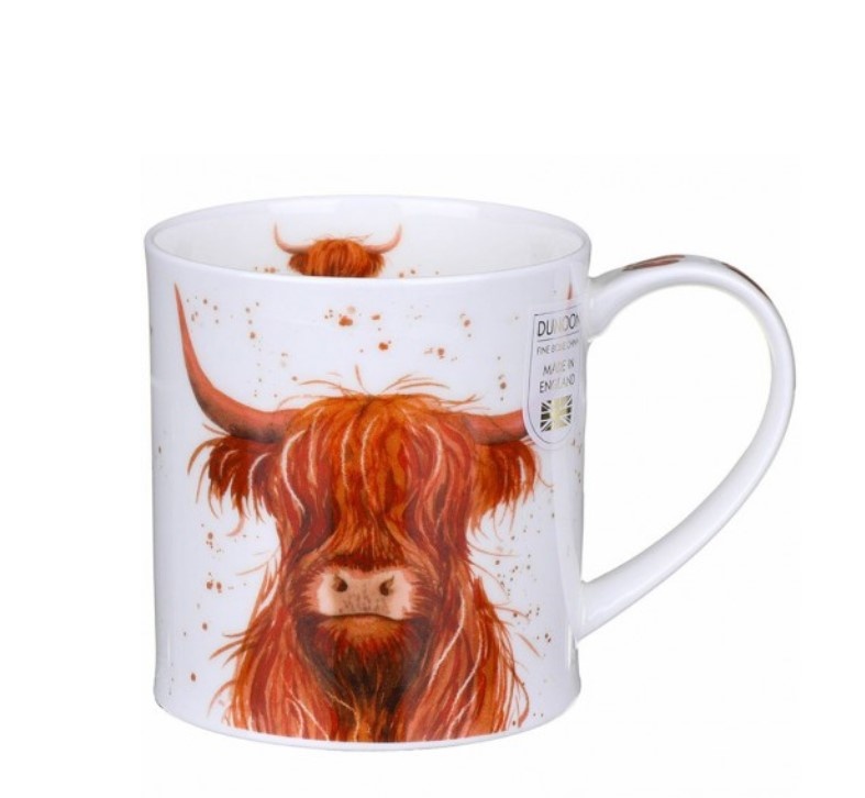 Чашка Dunoon Orkney Shaggy Tails Highland Cow 350 мл фото