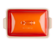 Форма для запекания Le Creuset Heritage 33 см оранжевая с крышкой