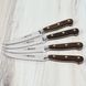 Набор из 4 ножей для стейка Wüsthof Crafter коричневый