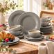 Столовий сервіз Seltmann Beat Color Glaze 18 предметів 6 персон сірий