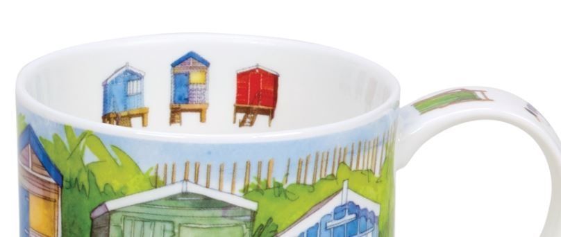 Чашка Dunoon Orkney Seaside Beach Huts 350 мл фото