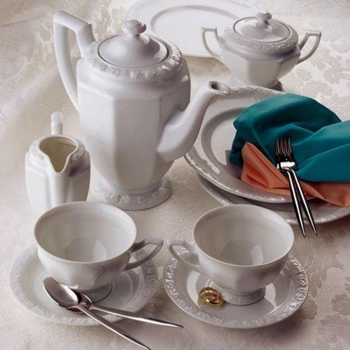 Чашка для чаю з блюдцем Rosenthal White 490 мл фото